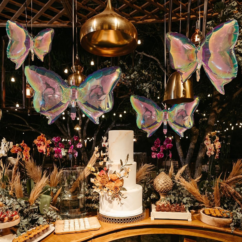 Iridescent Bow Balloons