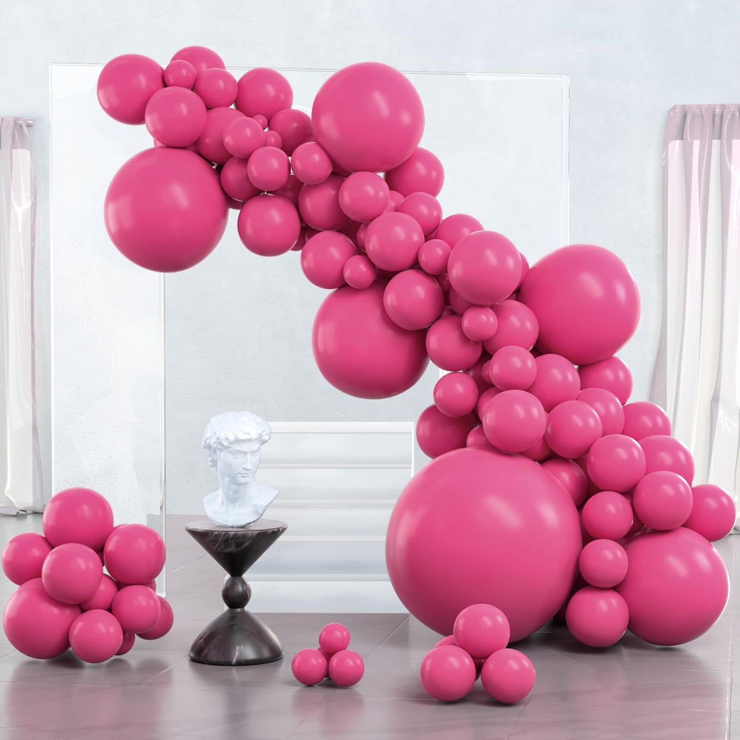 Dusty Pink Balloons 100 pcs Different Sizes of 36 18 12 10 5 Inch also known as Blush Pink and Dusty Rose