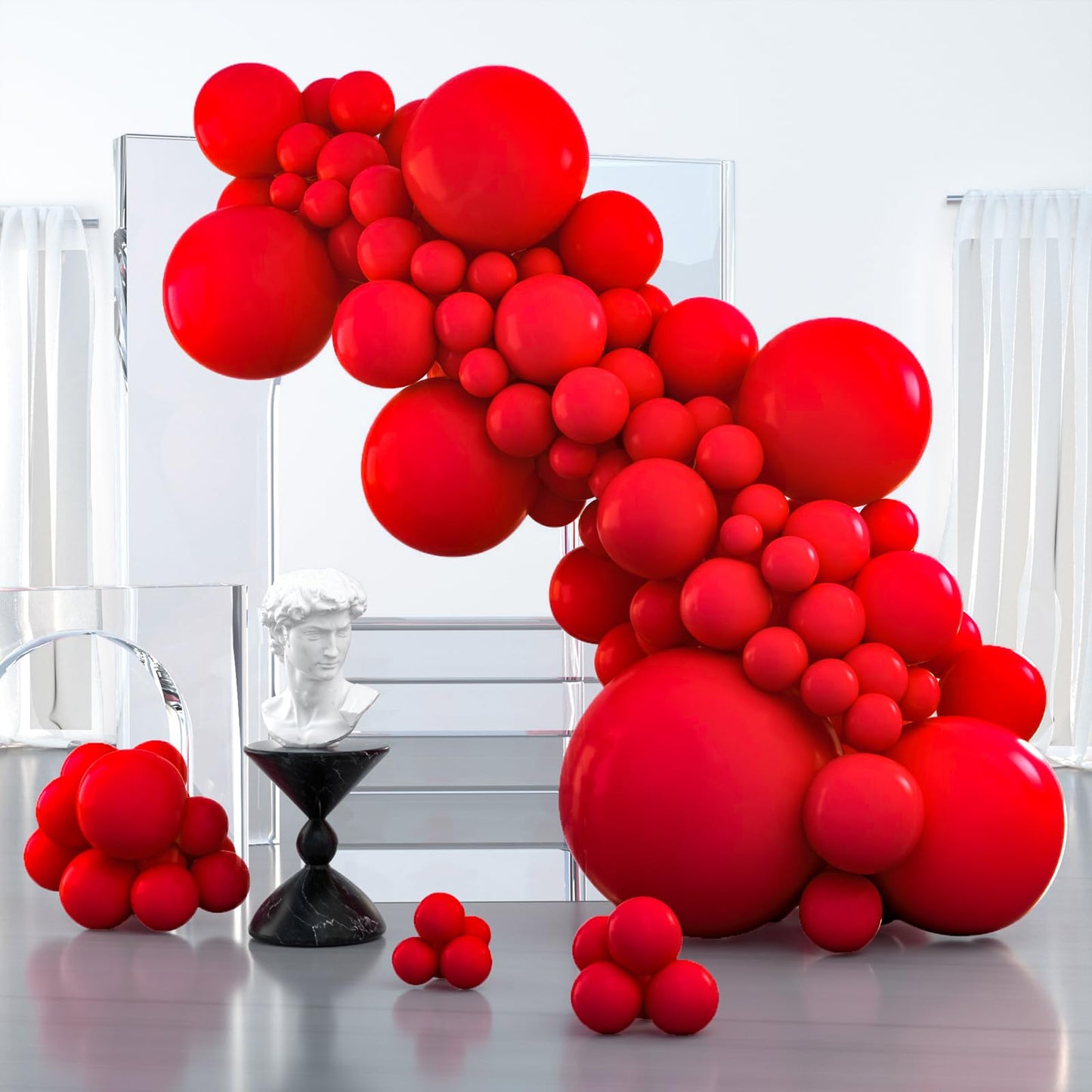 Dusty Pink Balloons 100 pcs Different Sizes of 36 18 12 10 5 Inch also known as Blush Pink and Dusty Rose