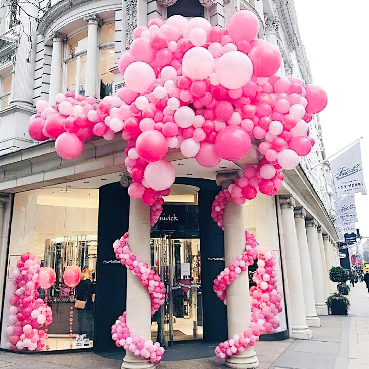 Dusty Pink Balloons 100 pcs Different Sizes of 36 18 12 10 5 Inch also known as Blush Pink and Dusty Rose