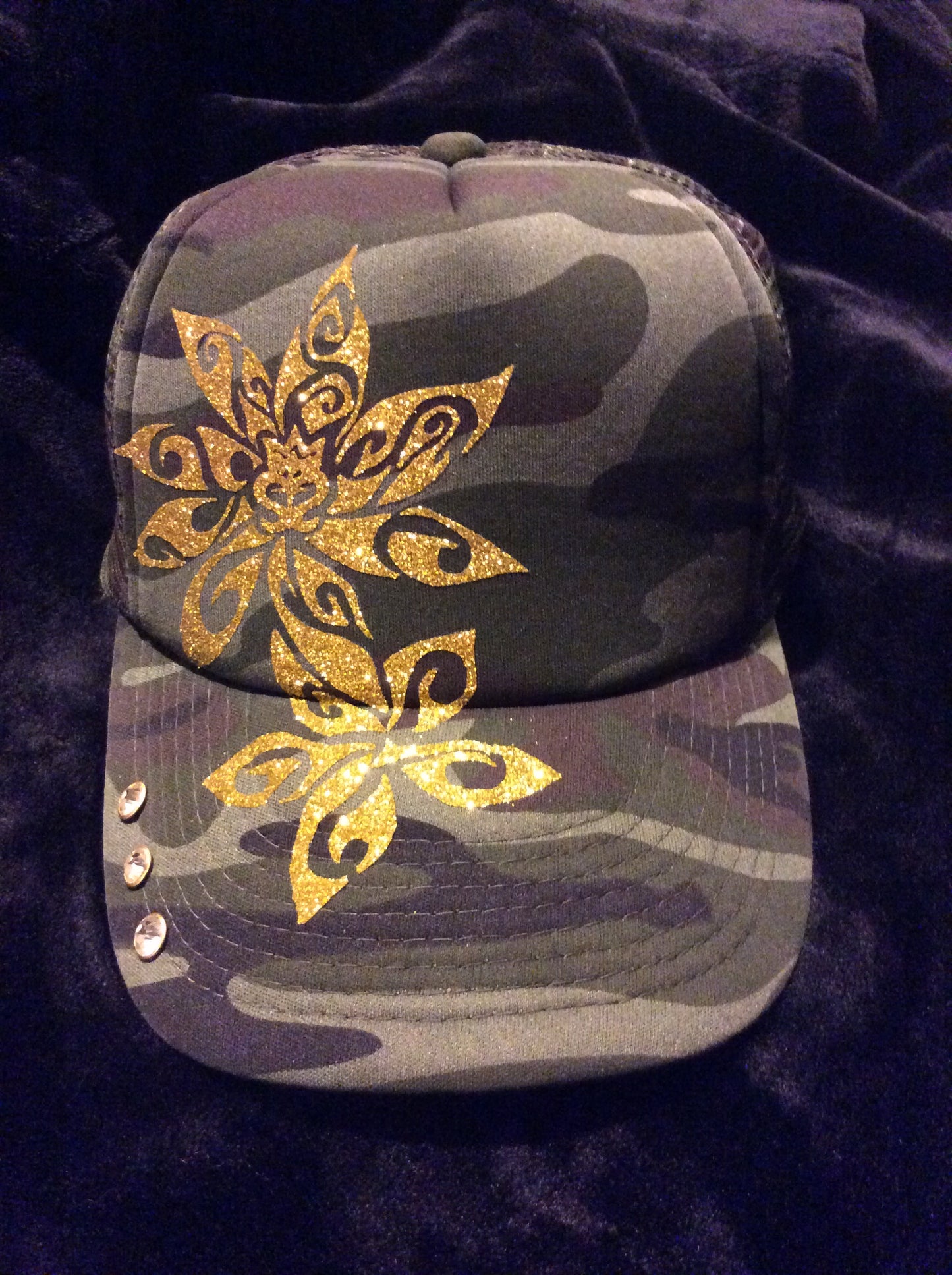 Tiare Plumeria Camo Hat
