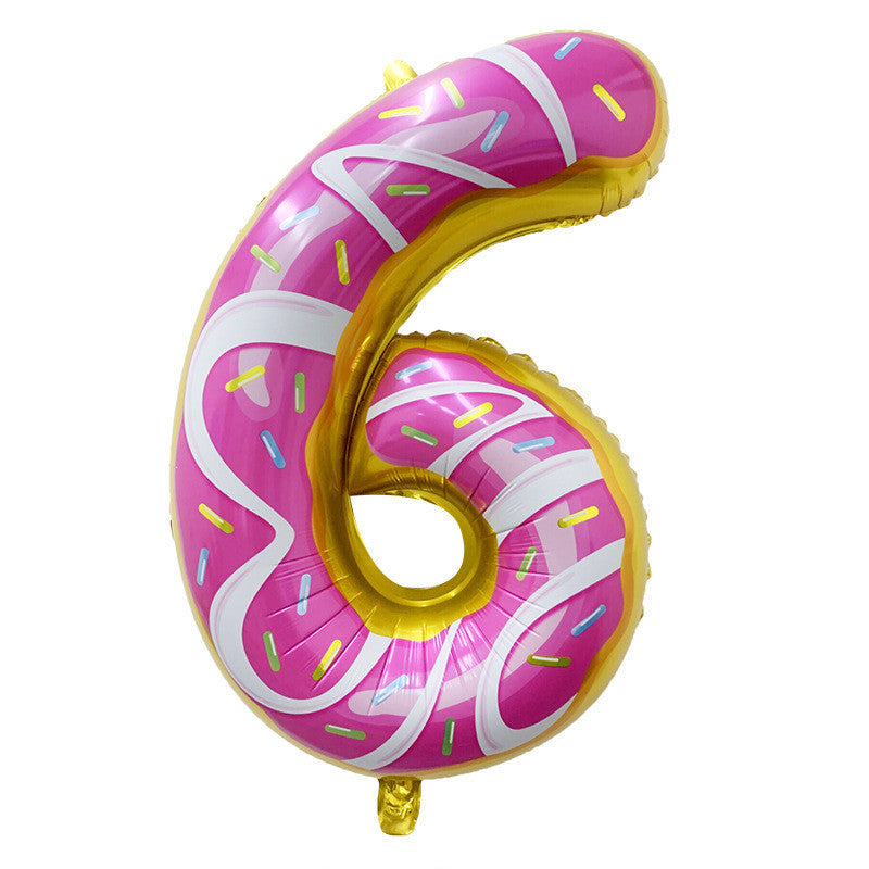 32inch Ice Cream Shop Number Balloon