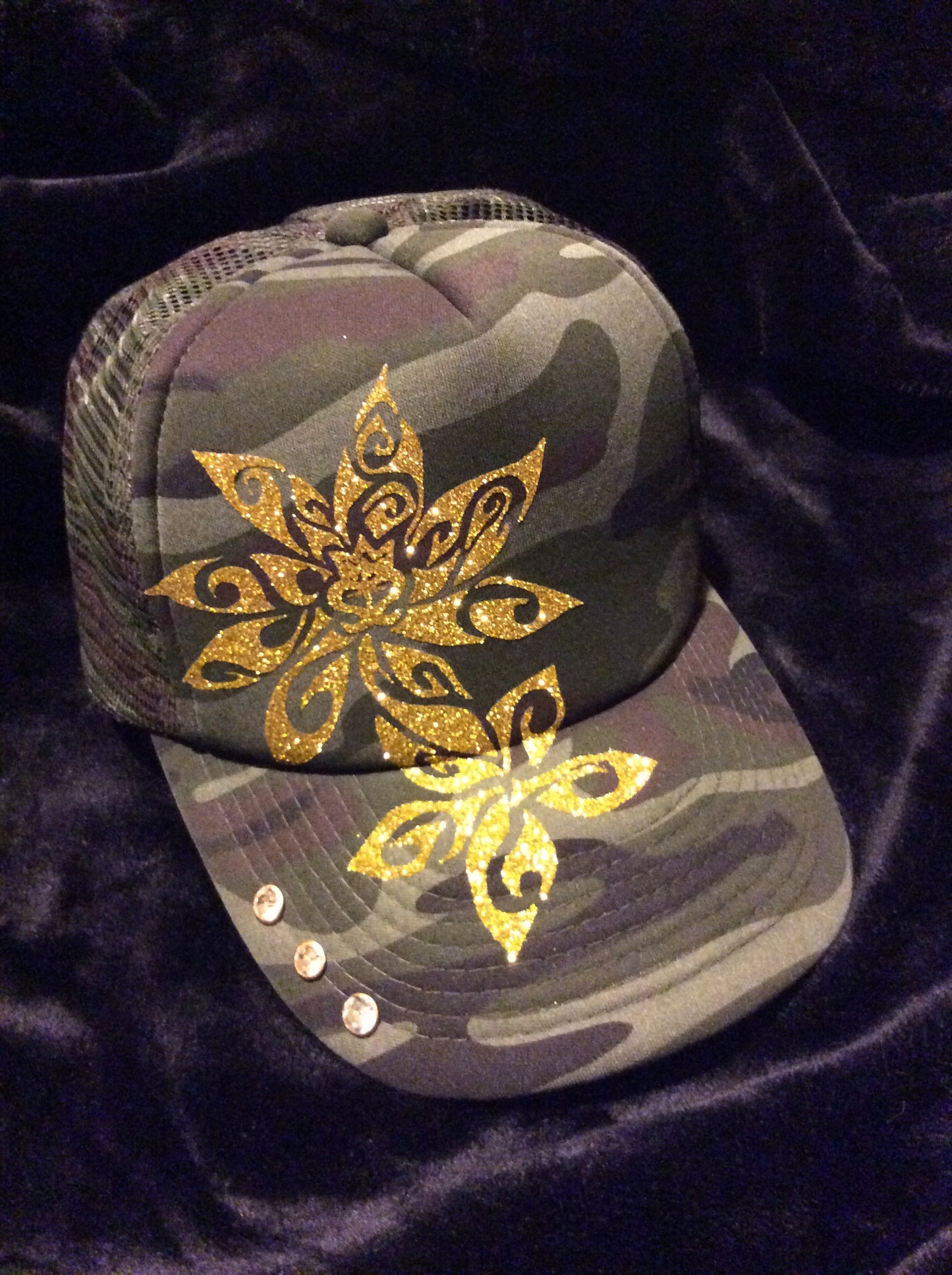 Tiare Plumeria Camo Hat