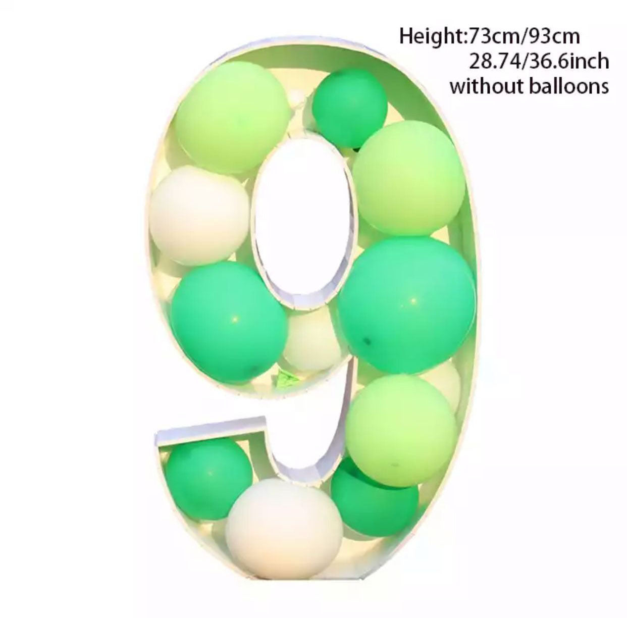 Number Balloon Mosaic