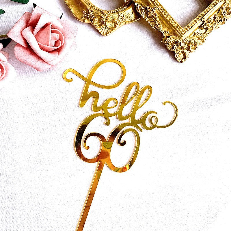 Acrylic Cake Decoration