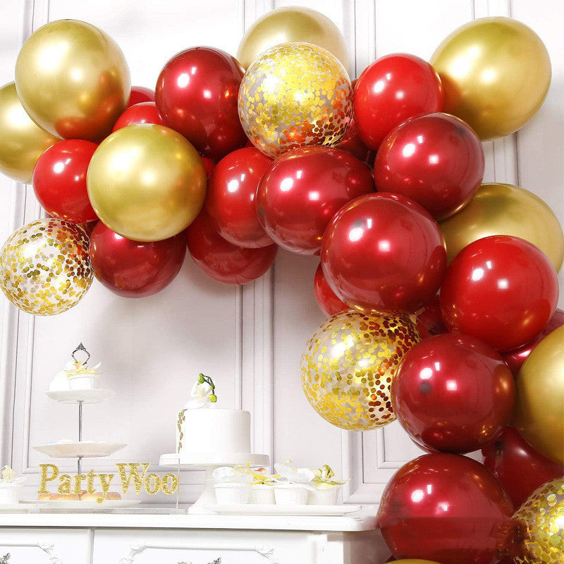 Double Pomegranate Red Balloon Garland Set