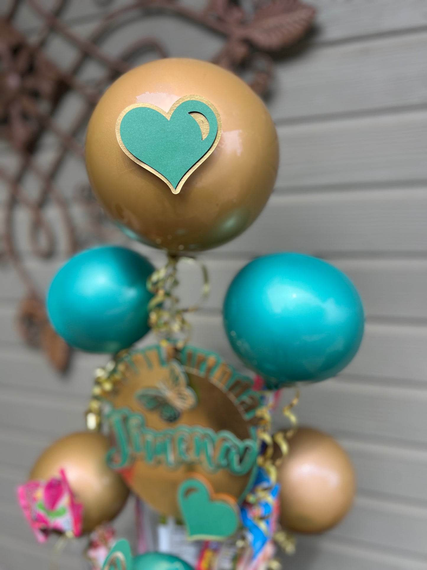 Green & Gold Candy Bouquet