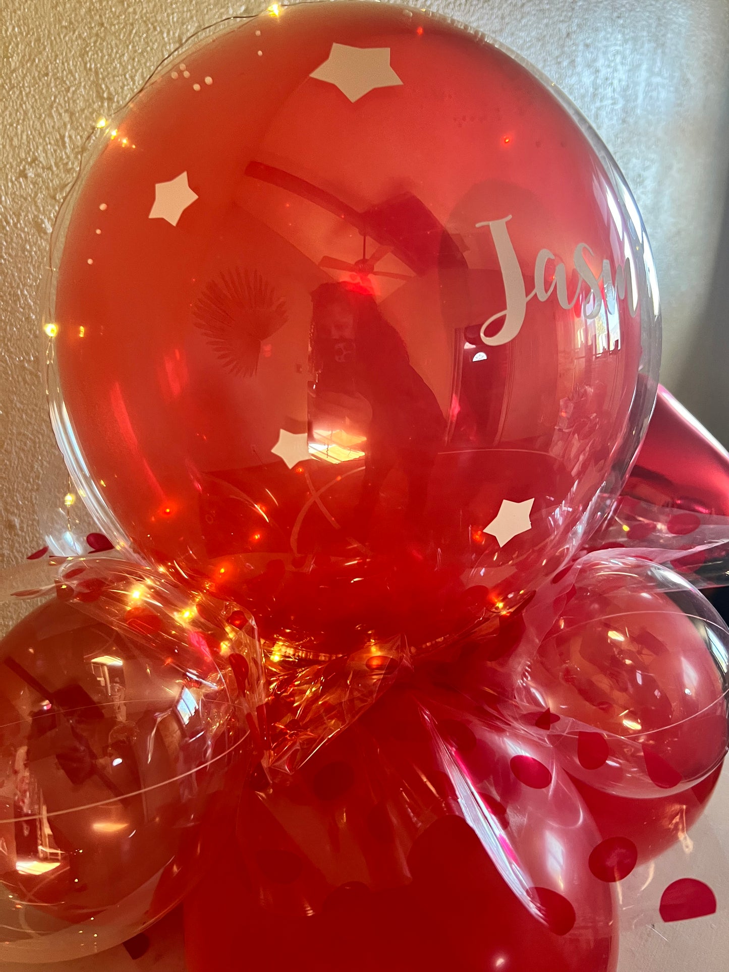 Red Bobo Bouquet Personalized