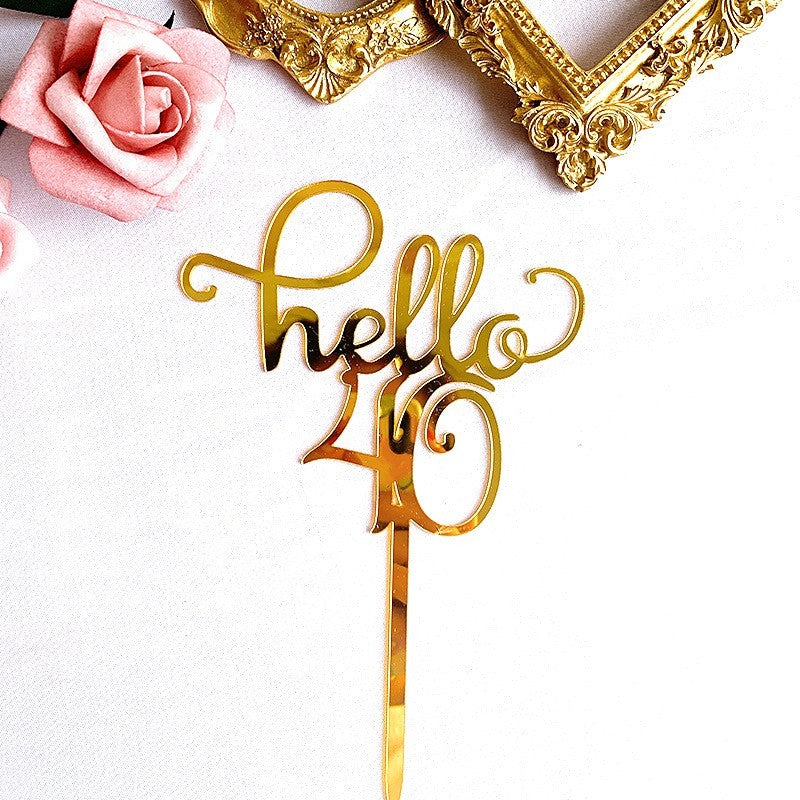 Acrylic Cake Decoration