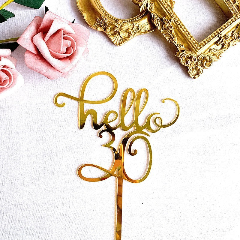 Acrylic Cake Decoration