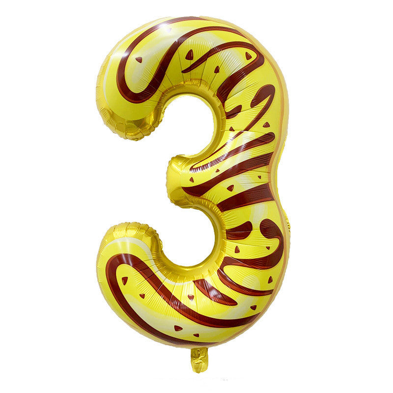 32inch Ice Cream Shop Number Balloon
