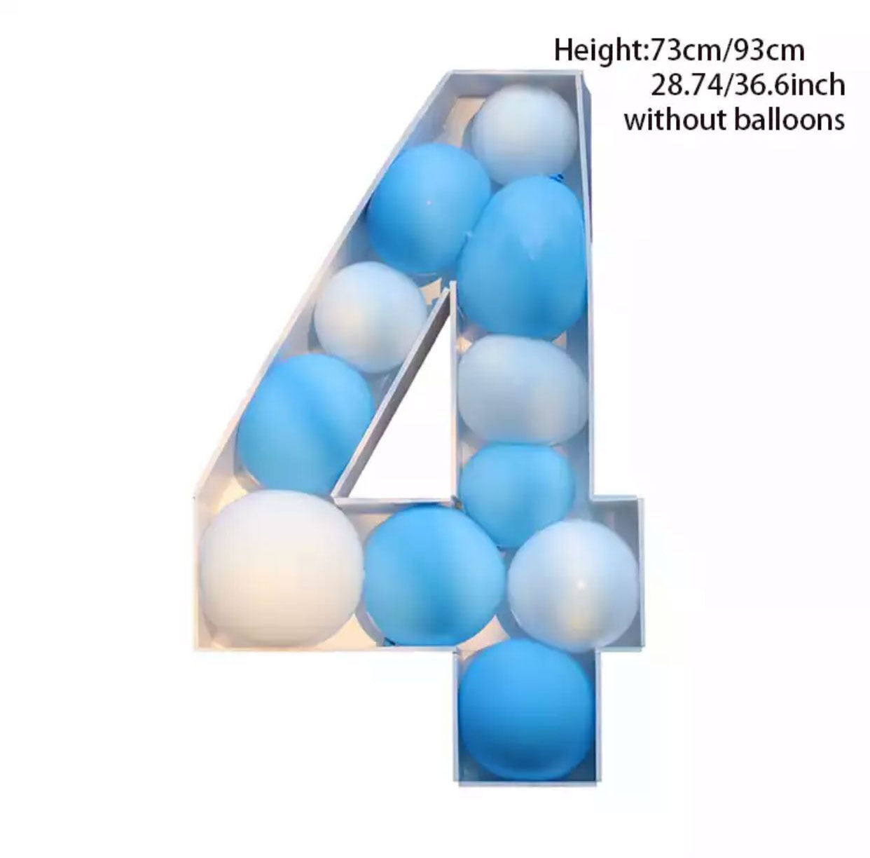 Number Balloon Mosaic