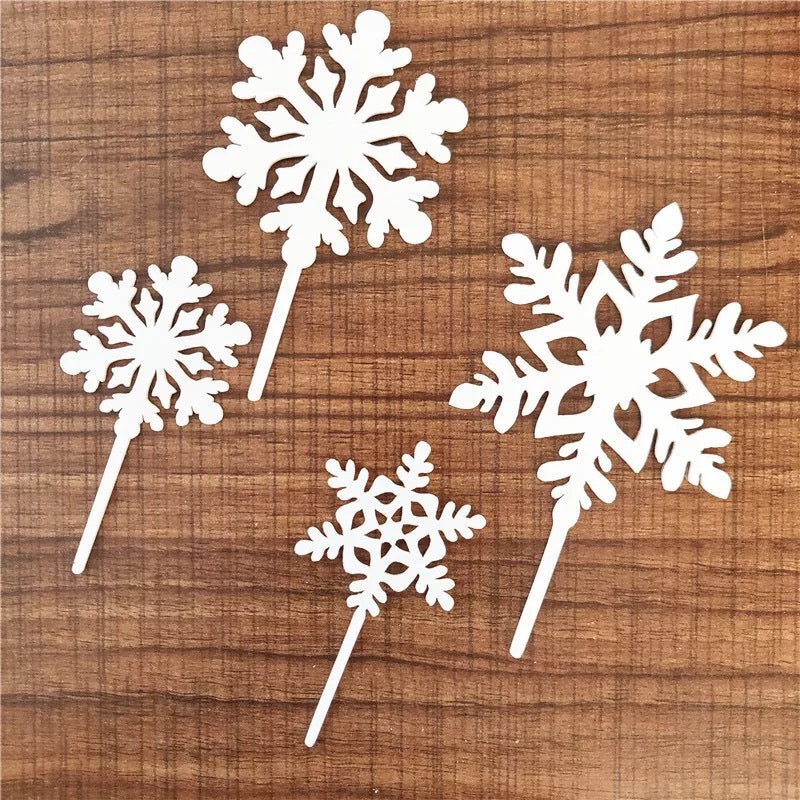 Cake Toppers and Snowflake Embellishments