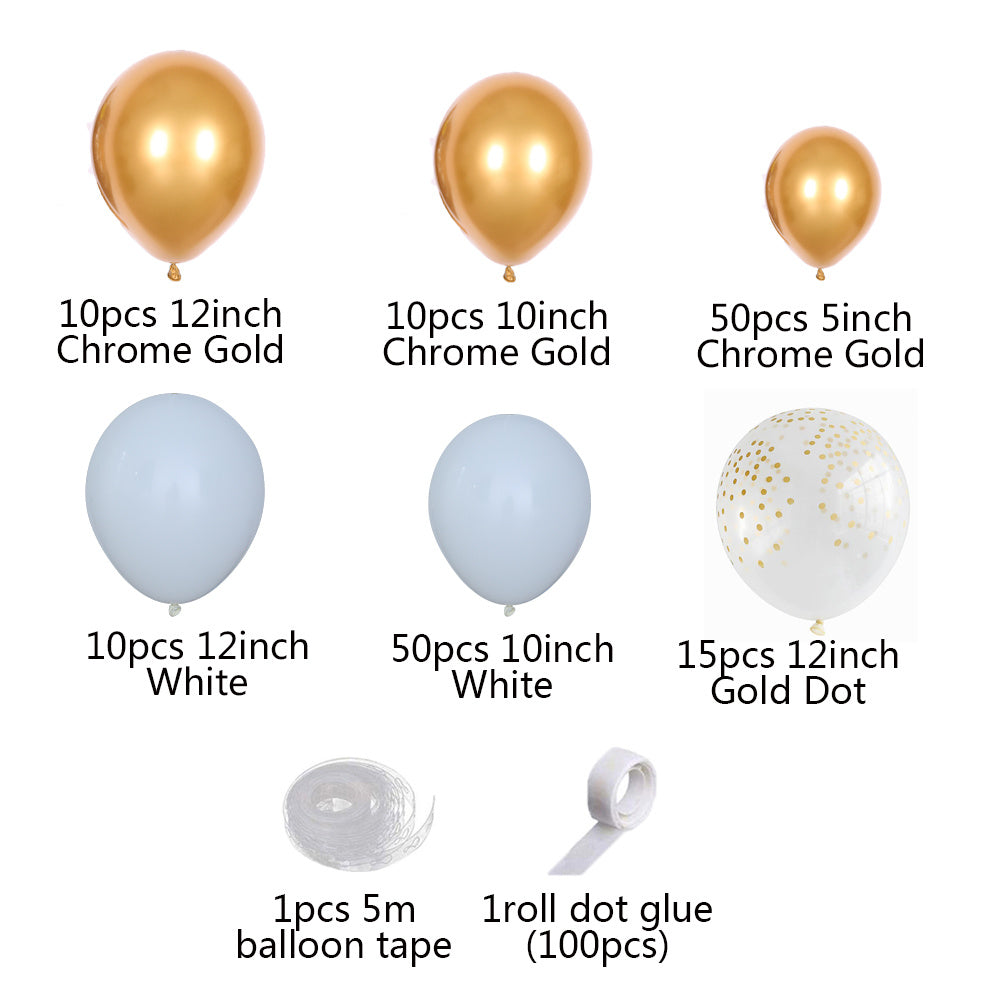 White Latex Balloon Garland