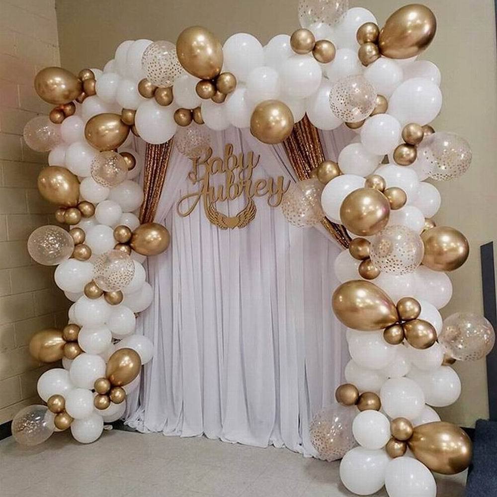 White Latex Balloon Garland