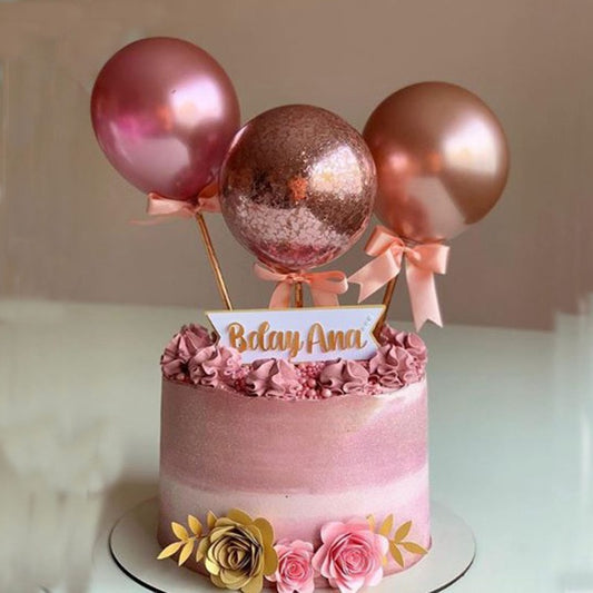 Three Balloons Cake Topper