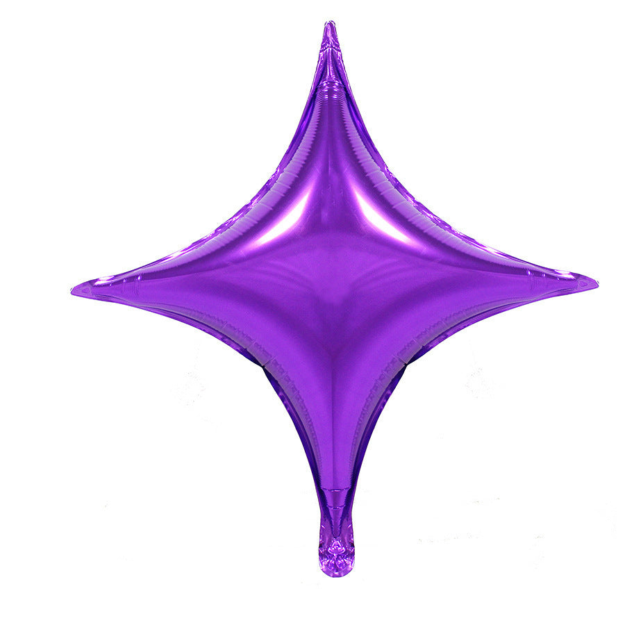 10 Inch Four-Pointed Star Aluminum Foil Balloon Party Decoration Aluminum Foil Balloon