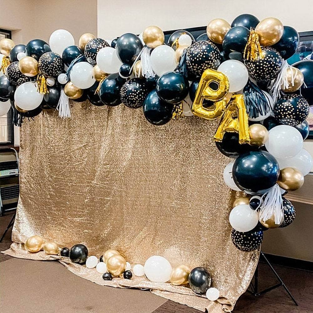 Black Pearlescent Balloon Garland