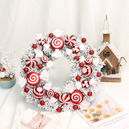 Peppermint Christmas Wreath