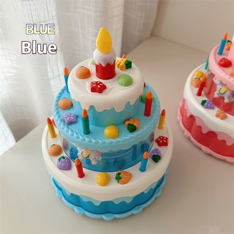 Blow-out Candle With Universal Wheel Birthday Gift Birthday Cake