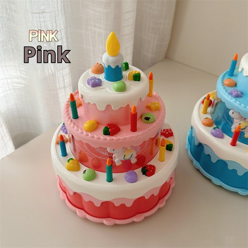 Blow-out Candle With Universal Wheel Birthday Gift Birthday Cake