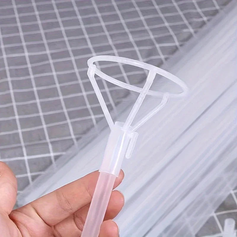 50PCS Transparent Bobo Balloon Stick Stand with Cup - Perfect for Wedding, Valentine's Day, Party, and Event Decoration