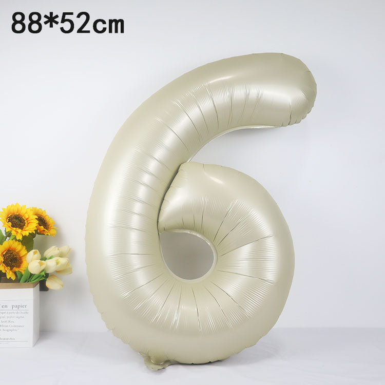 Digital Balloon Cream Caramel Decoration