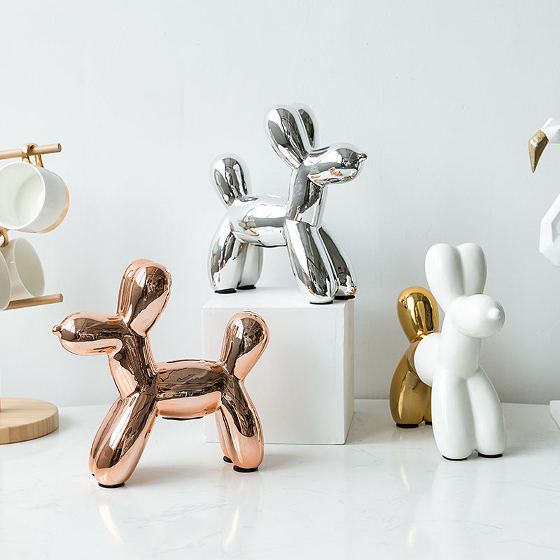 Ceramic Balloon Dog Decoration