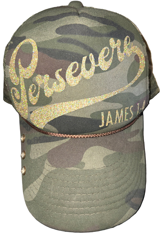 Persevere Snap Back Trucker Hat