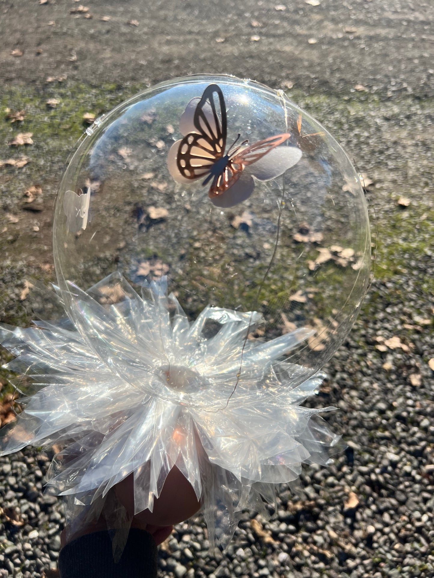 1 Butterfly Balloon Bouquet with Lights