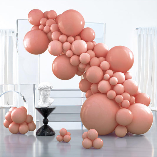 Dusty Pink Balloons 100 pcs Different Sizes of 36 18 12 10 5 Inch also known as Blush Pink and Dusty Rose