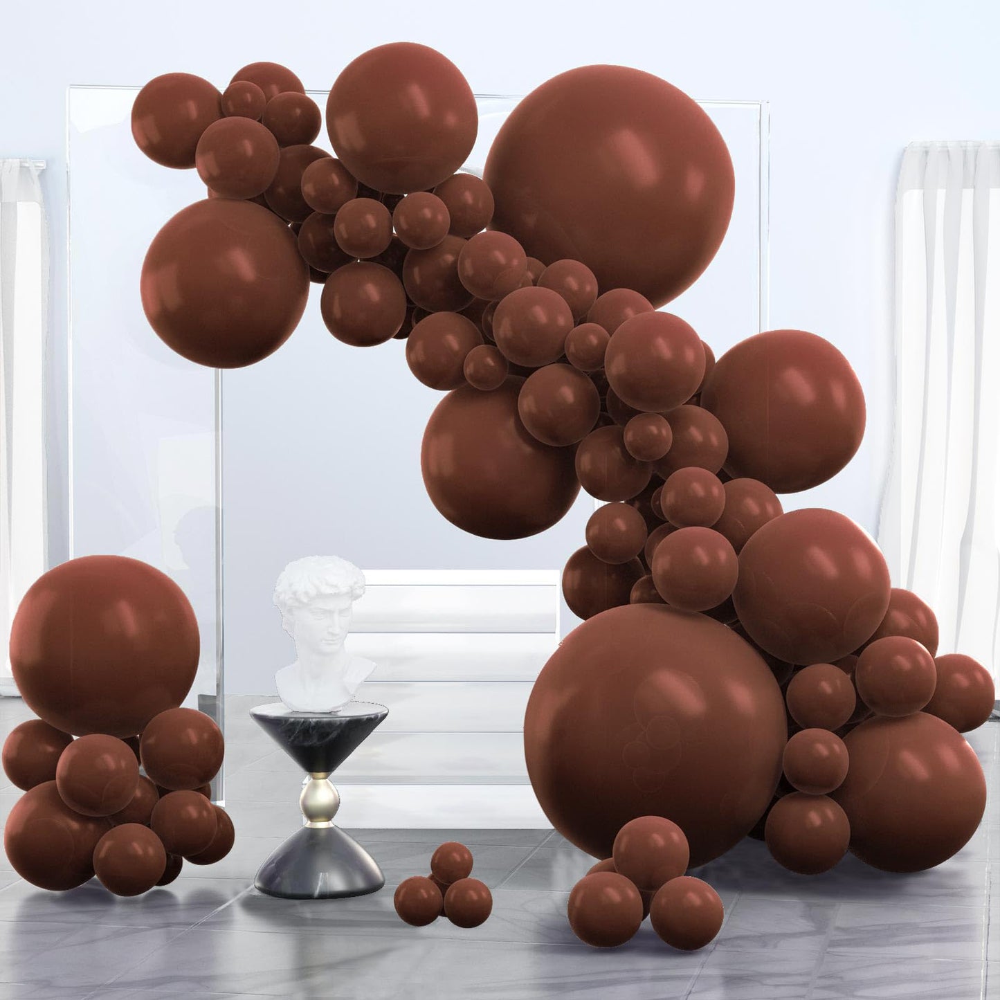 Dusty Pink Balloons 100 pcs Different Sizes of 36 18 12 10 5 Inch also known as Blush Pink and Dusty Rose