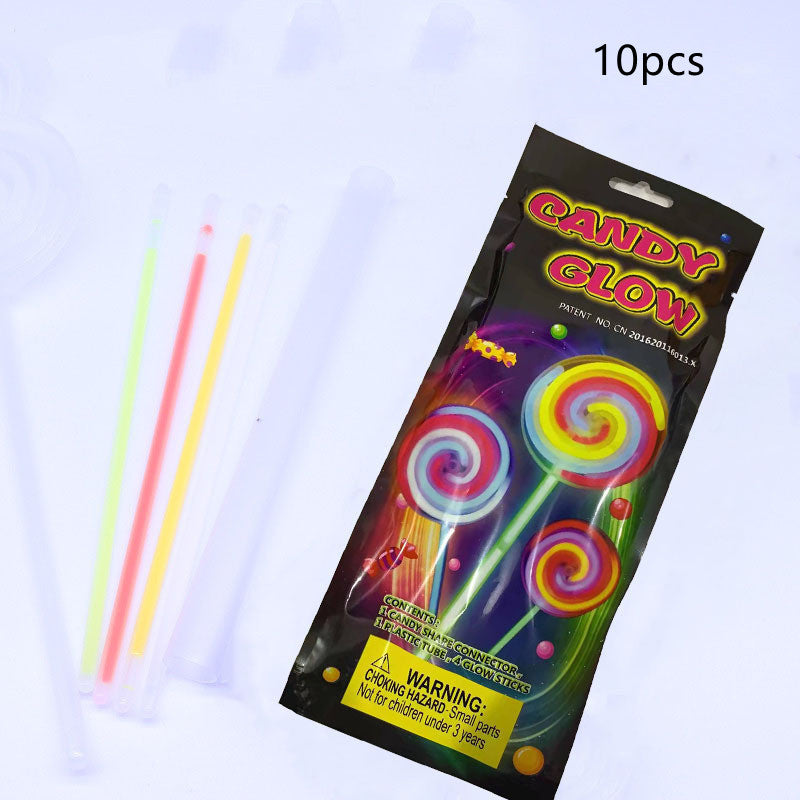 Fluorescent Lollipop Luminous Rotating Windmill Colorful Luminous Toy Party Props Festival Supplies