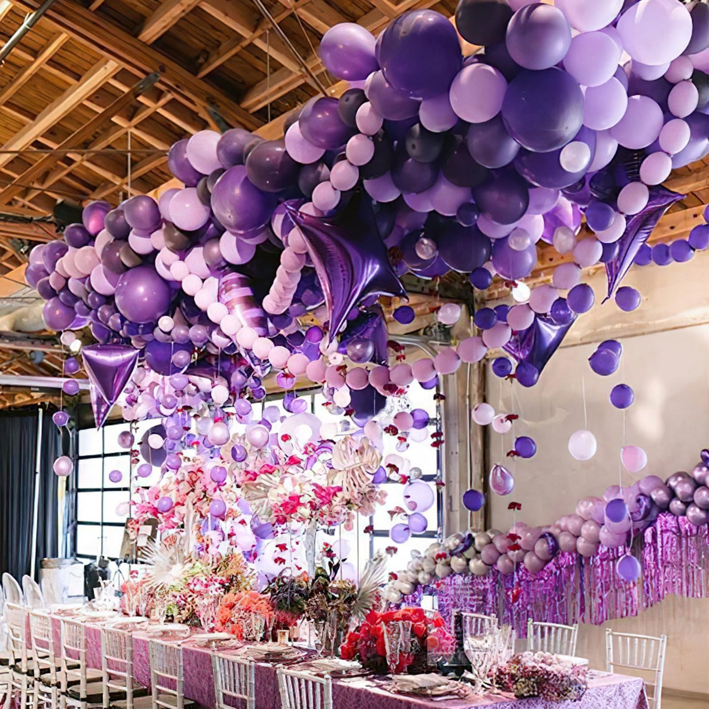 Dusty Pink Balloons 100 pcs Different Sizes of 36 18 12 10 5 Inch also known as Blush Pink and Dusty Rose