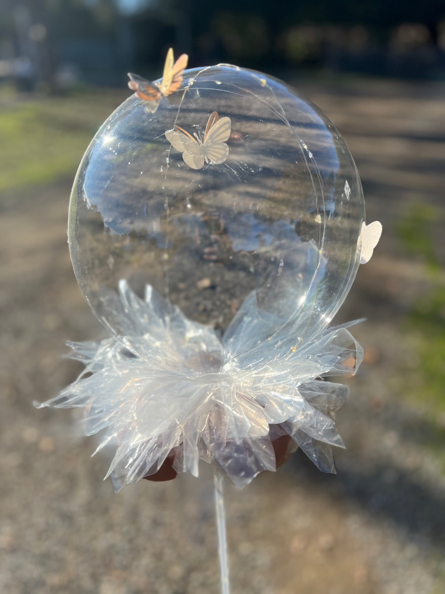 1 Butterfly Balloon Bouquet with Lights