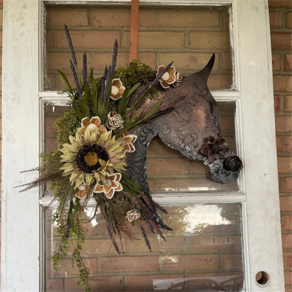 Horse Head Garland Christmas Decoration