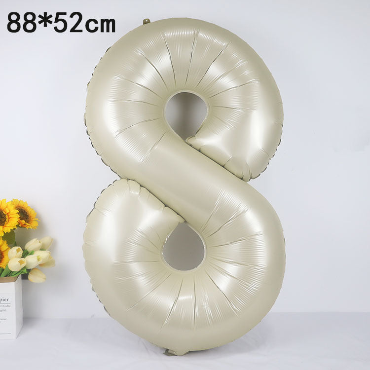 Digital Balloon Cream Caramel Decoration