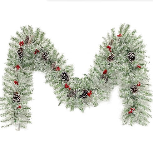 Pre-lit Artificial Tree & Wreath 4 Piece Set