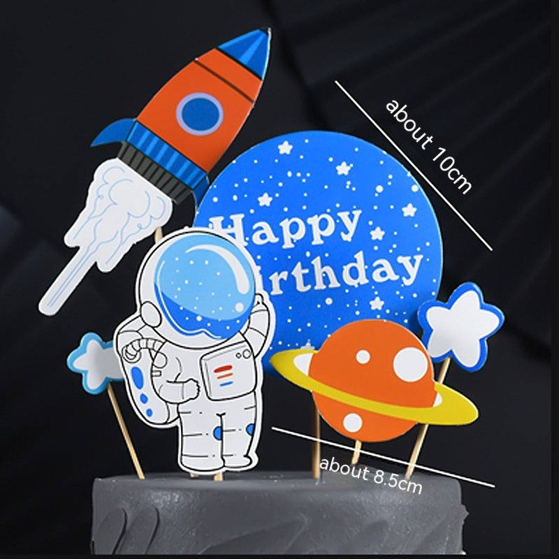 Space Galactic Cake Topper