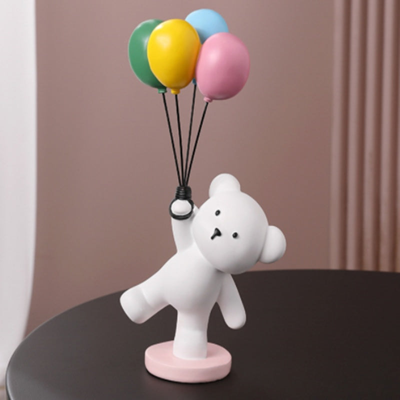 Balloon Bear Resin Ornament Children's Room Creative Gift