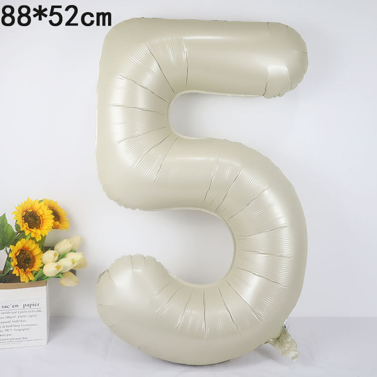 Digital Balloon Cream Caramel Decoration