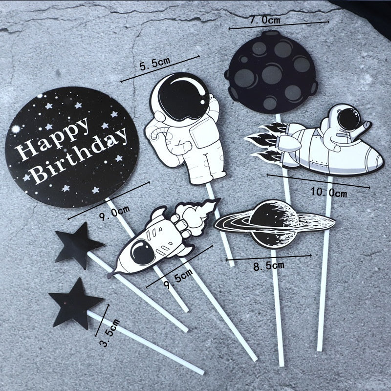 Space Galactic Cake Topper